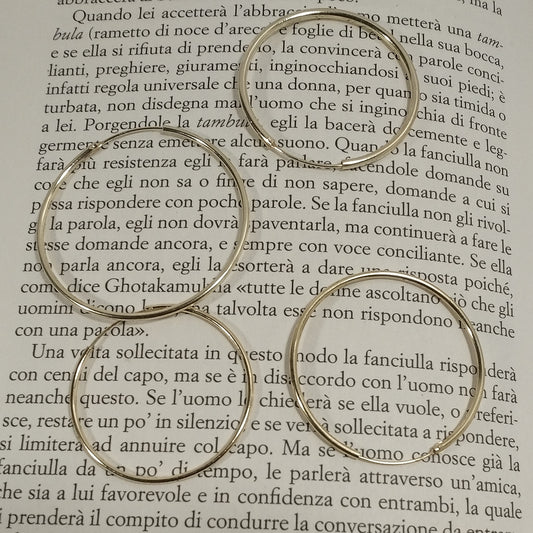 ORECCHINI CERCHIO in Argento 925 dorato | Cerchi Color ORO | Gioielli in argento