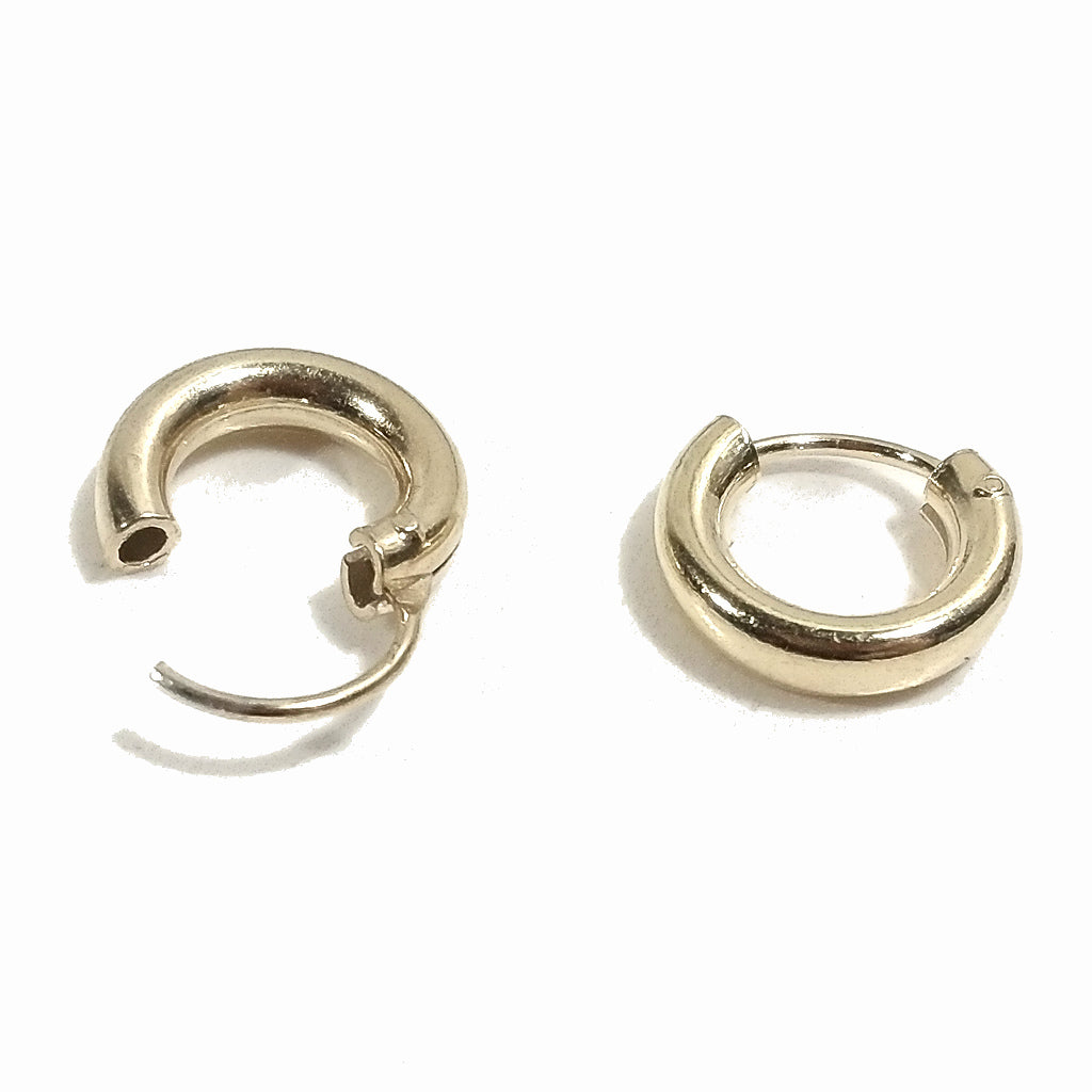 ORECCHINI CERCHIO in Argento 925 dorato | Cerchi Color ORO | Gioielli in argento