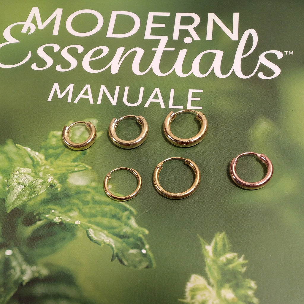 ORECCHINI CERCHIO in Argento 925 dorato | Cerchi Color ORO | Gioielli in argento