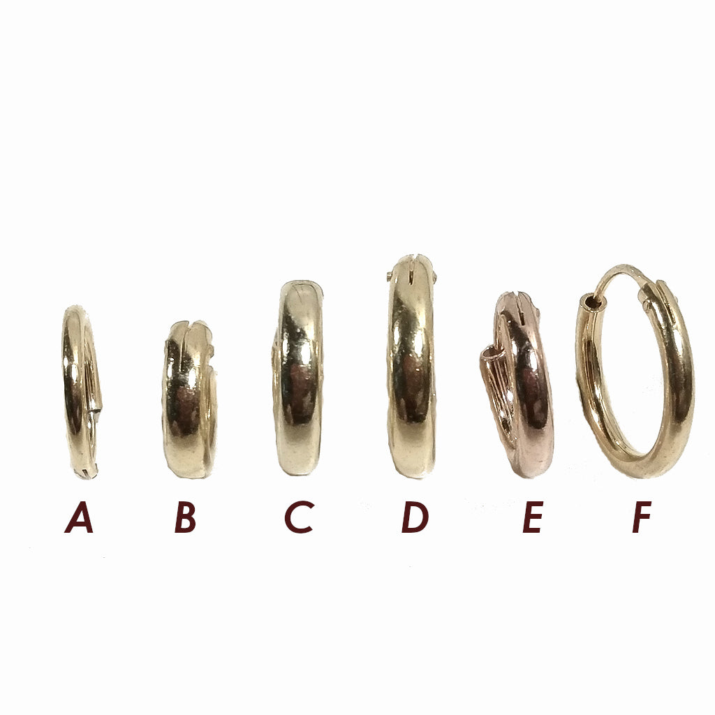 ORECCHINI CERCHIO in Argento 925 dorato – immagine12