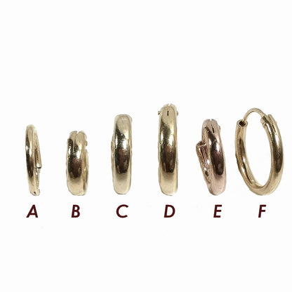 ORECCHINI CERCHIO in Argento 925 dorato – immagine12