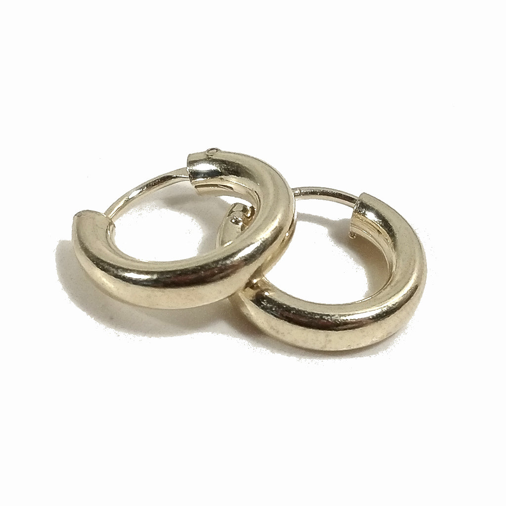 ORECCHINI CERCHIO in Argento 925 dorato | Cerchi Color ORO | Gioielli in argento