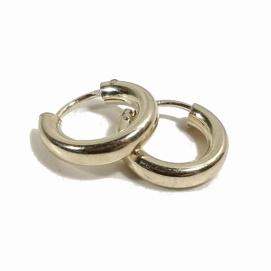 ORECCHINI CERCHIO in Argento 925 dorato | Cerchi Color ORO | Gioielli in argento
