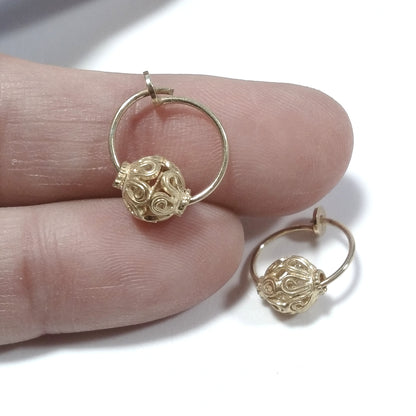 ORECCHINI ETNICI Oro 18 carati ORECCHINI artigianali | ETNICO – immagine4