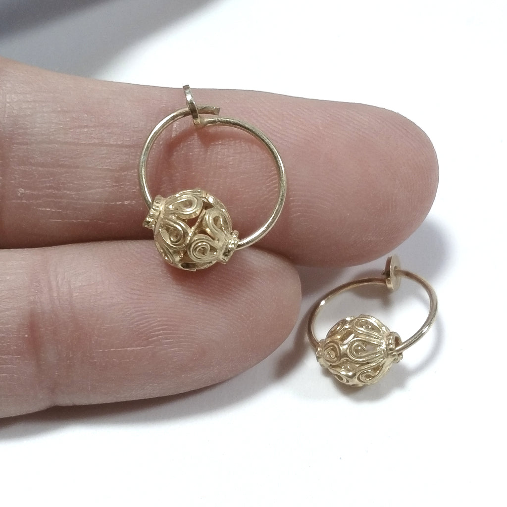 ORECCHINI ETNICI Oro 18 carati Orecchini artigianali | ETNICO