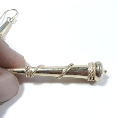 ORECCHINI ETNICI Argento 925 dorato Orecchini artigianali | ETNICO