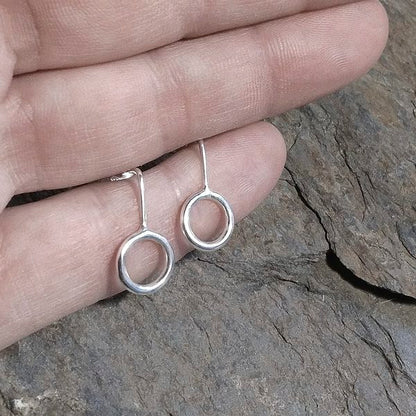ORECCHINI KATAR cerchio da lobo argento | Orecchini artigianali