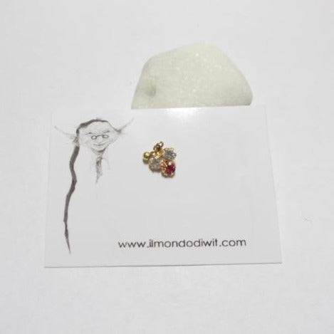 Orecchino da naso in oro 18 carati 7mm