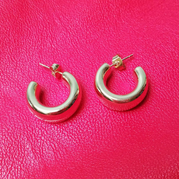 ORECCHINI DAVID orecchini in acciaio dorato 316 L Chirurgico