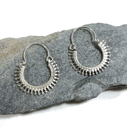 ORECCHINI ETNICI Argento 925 Orecchini artigianali | Cerchio