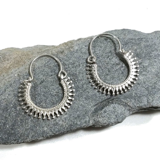 ORECCHINI ETNICI Argento 925 Orecchini artigianali | Cerchio