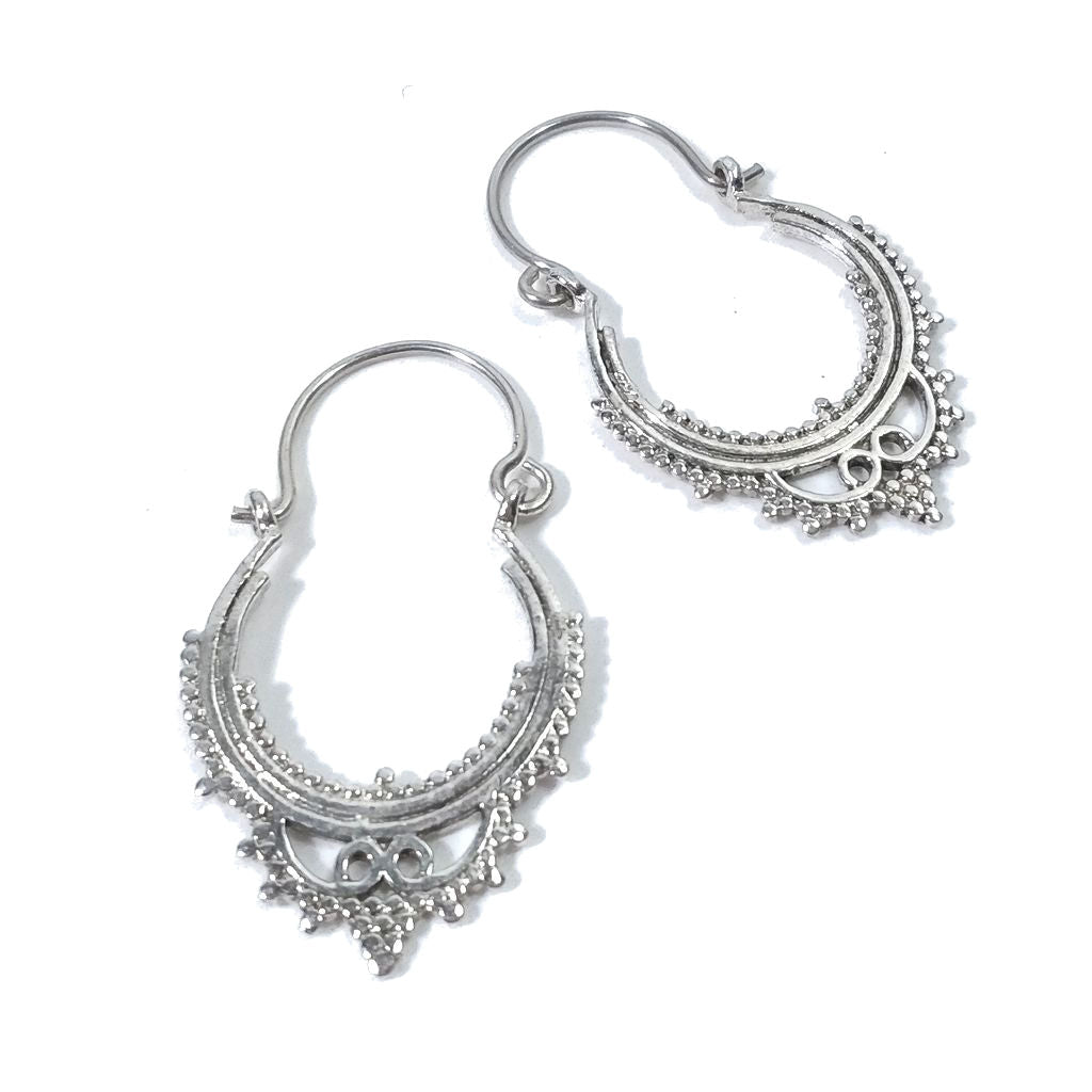 ORECCHINI ETNICI Argento 925 Orecchini artigianali | Cerchio