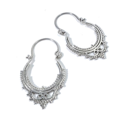ORECCHINI ETNICI Argento 925 Orecchini artigianali | Cerchio