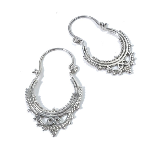 ORECCHINI ETNICI Argento 925 Orecchini artigianali | Cerchio