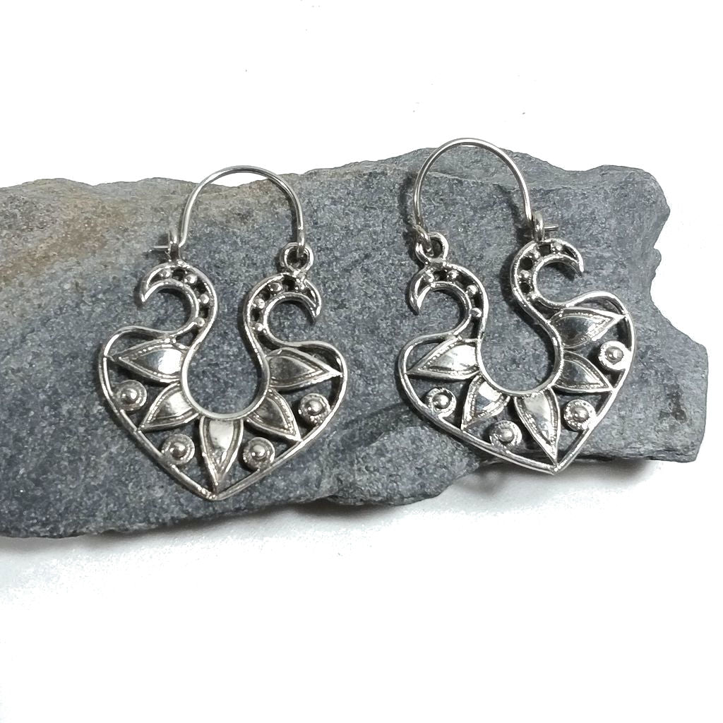 ORECCHINI ETNICI Argento 925 Orecchini artigianali | Cerchio