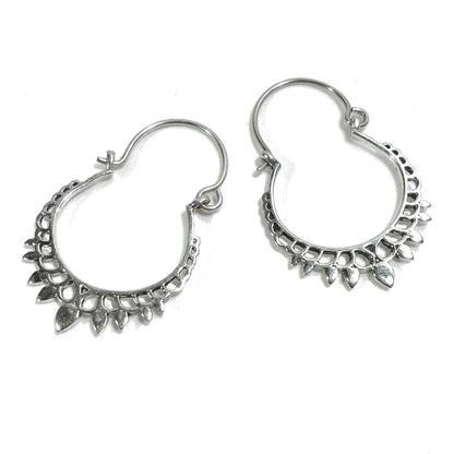 ORECCHINI ETNICI Argento 925 ORECCHINI artigianali | Cerchio – immagine3