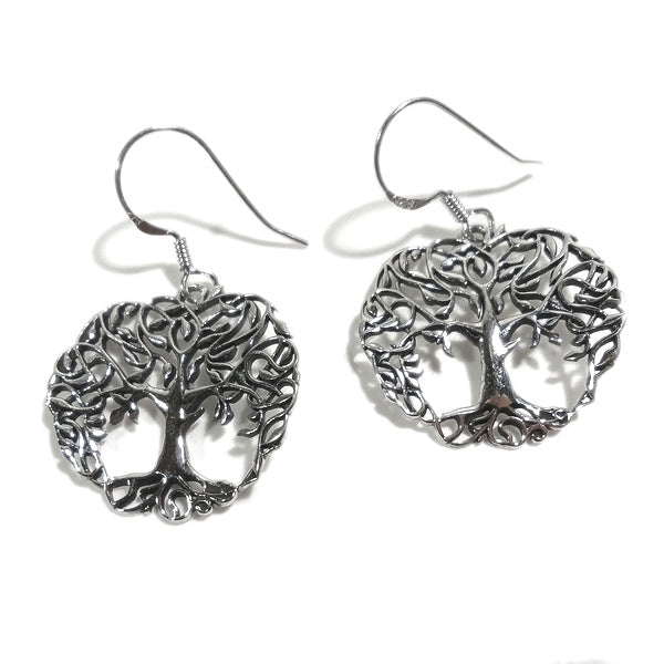 ORECCHINI etnici in argento 925 albero della vita - CHANDUR