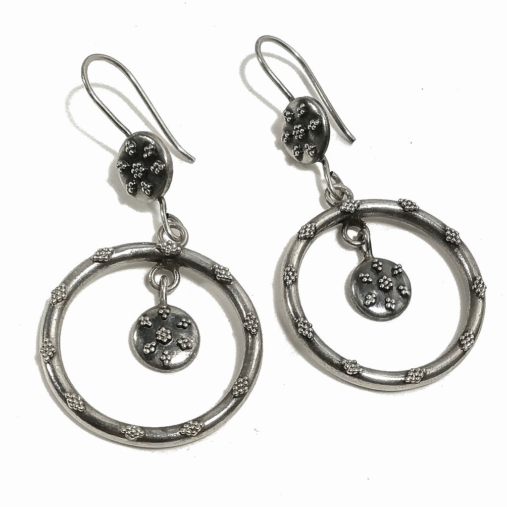 ORECCHINI in argento 925 | Cerchio tribale | Gioielli in argento