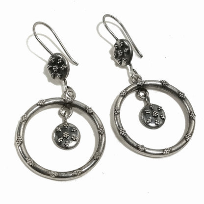 ORECCHINI in argento 925 | Cerchio tribale | Gioielli in argento