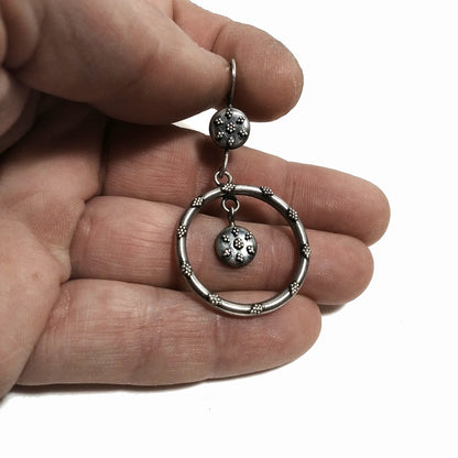 ORECCHINI in argento 925 | Cerchio tribale | Gioielli in argento