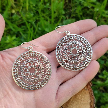 ORECCHINI etnici BALAADITYA in argento 925 | ORECCHINI argento