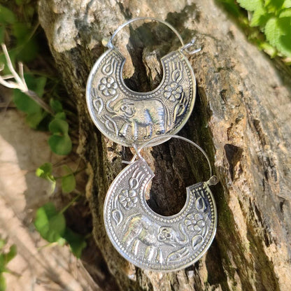ORECCHINI etnici BALAJI in argento 925 | ORECCHINI argento