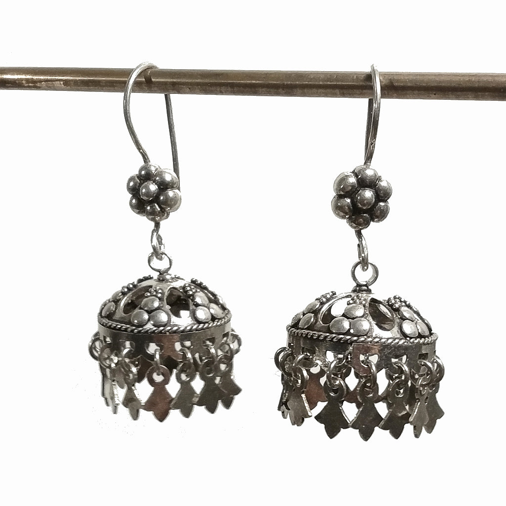 ORECCHINI chandelier etnico in argento 925 | Tradizionali indiani | Gioielli in argento