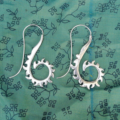 ORECCHINI etnici KEERTHI in ottone con pietra | ORECCHINI etnici in ottone | ilmondodiwit.com