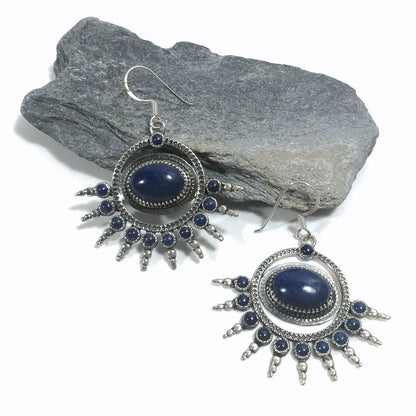 ORECCHINI Argento 925 ORECCHINI artigianali Lapislazzuli | orecchini etnici