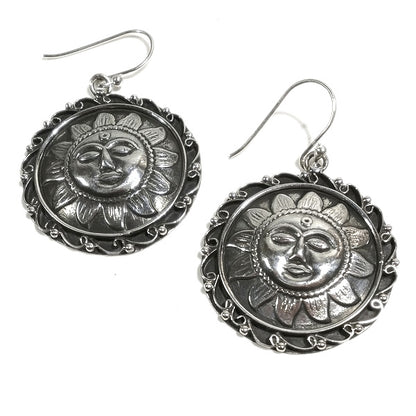 ORECCHINI etnici tibetani in argento 925 - SURYA