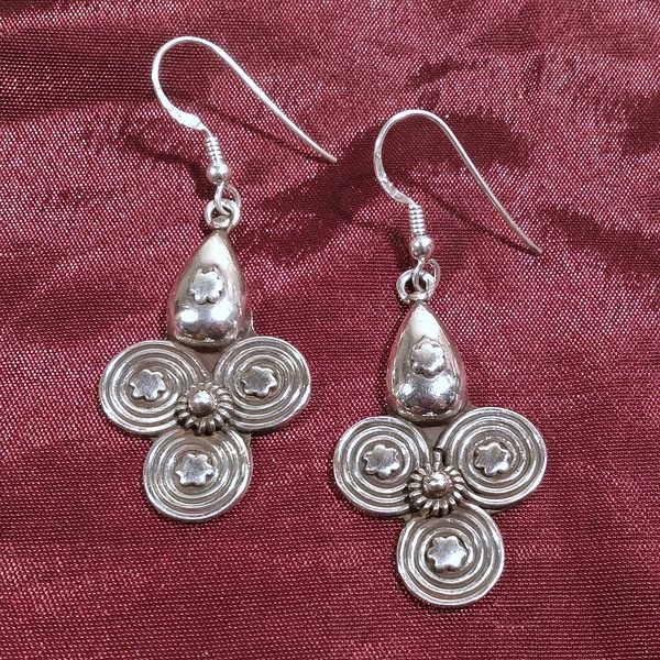 ORECCHINI etnici in argento 925 - VIRAJ