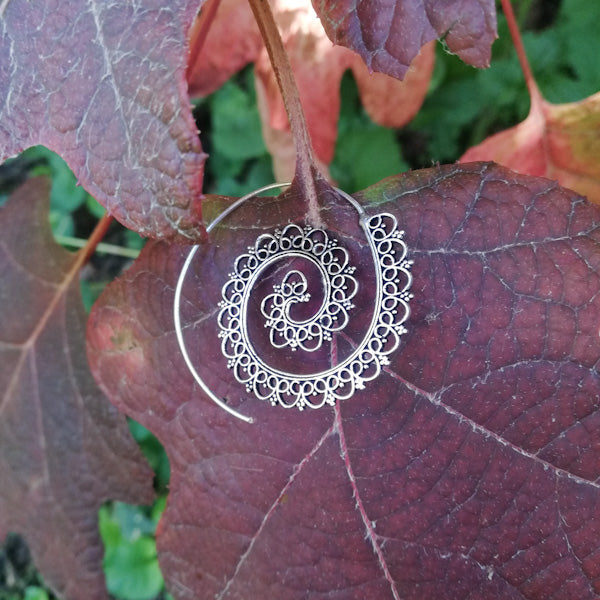 ORECCHINI etnici PRISHA in ottone senza pietra | ORECCHINI etnici in ottone | ilmondodiwit.com