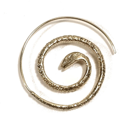 ORECCHINI etnici a spirale in ottone