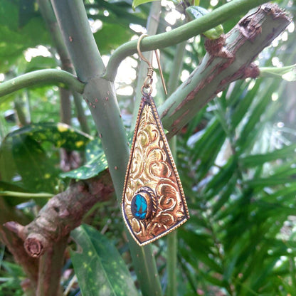 orecchini tibet artigianali ottone earring ohrringe