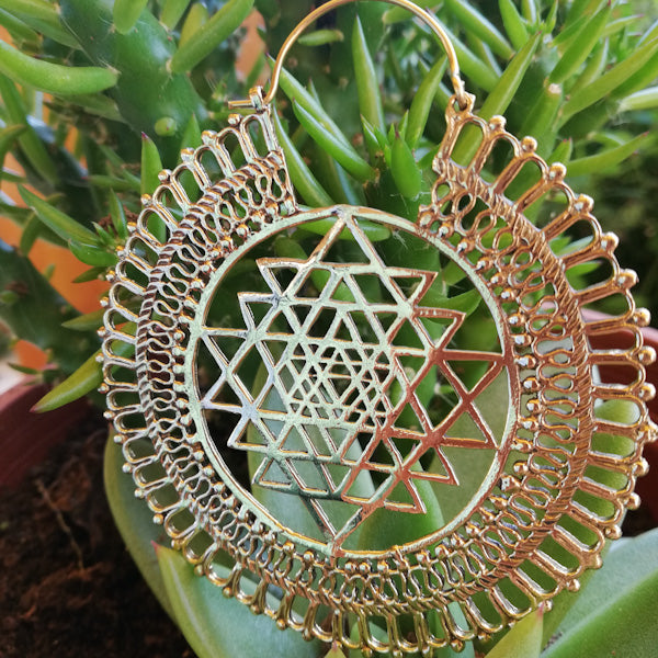 ORECCHINI etnici TUHINA in ottone senza pietra | ORECCHINI etnici in ottone | ilmondodiwit.com