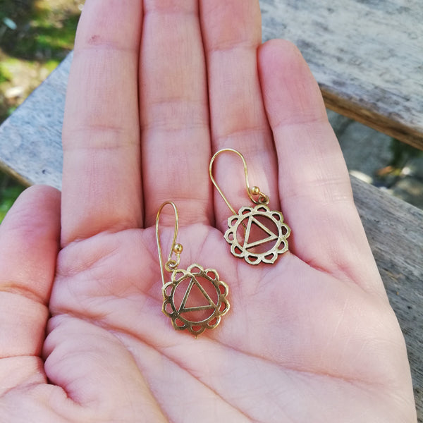 Orecchini etnici in ottone - VAHINI