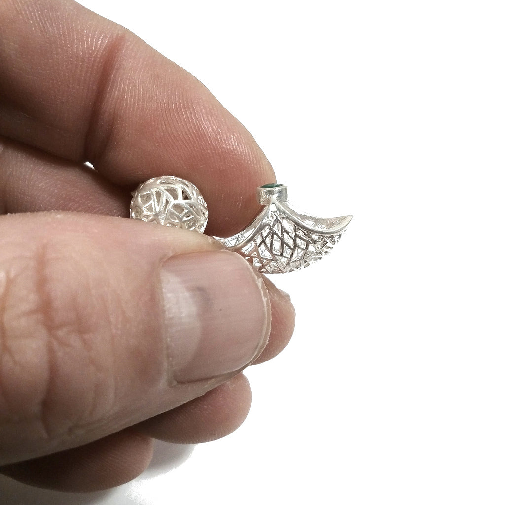 Orecchini da lobo | argento 925 multi pietra | Gioielli argento classico