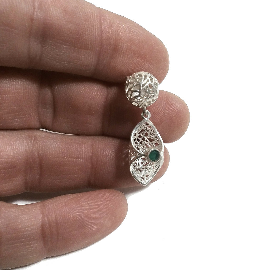 Orecchini da lobo | argento 925 multi pietra | Gioielli argento classico