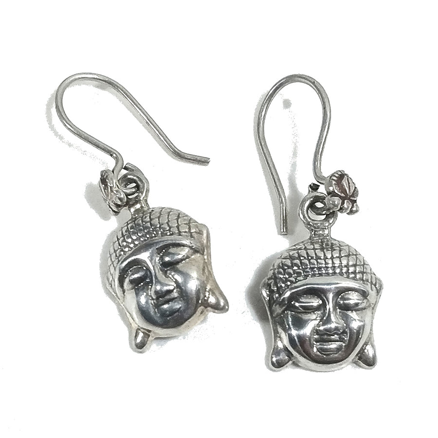 Orecchini in argento 925 faccia del Buddha - RADAJANA