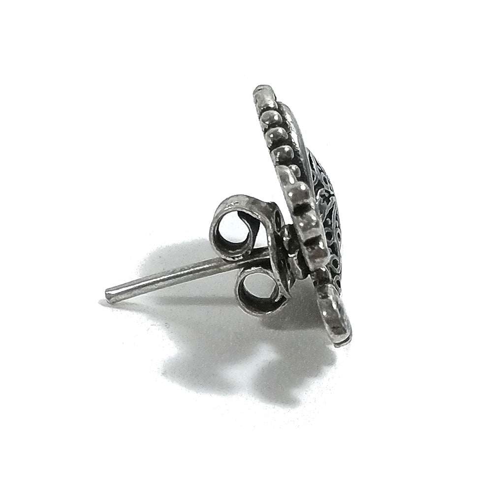 ORECCHINI argento 925 artigianali | Orecchino con pavone | buon auspicio