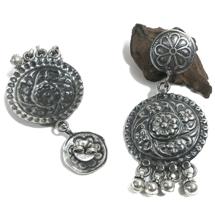 ORECCHINI etnici argento 925 artigianali | Orecchini etnici | Gioielli floreali