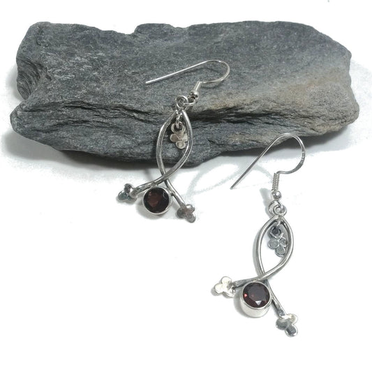 ORECCHINI Argento 925 artigianali con pietra - LILLY