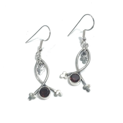 ORECCHINI Argento 925 artigianali con pietra - LILLY