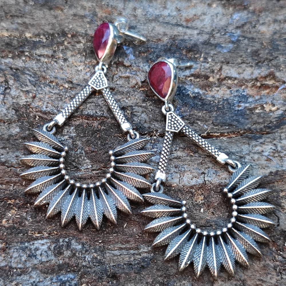 ORECCHINI IRESH in argento 925 con pietra | Orecchini argento