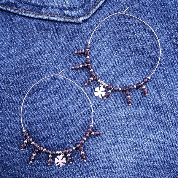 ORECCHINI JOSEPH acciaio 316 L Chirurgico rosè ORECCHINI | Quadrifoglio