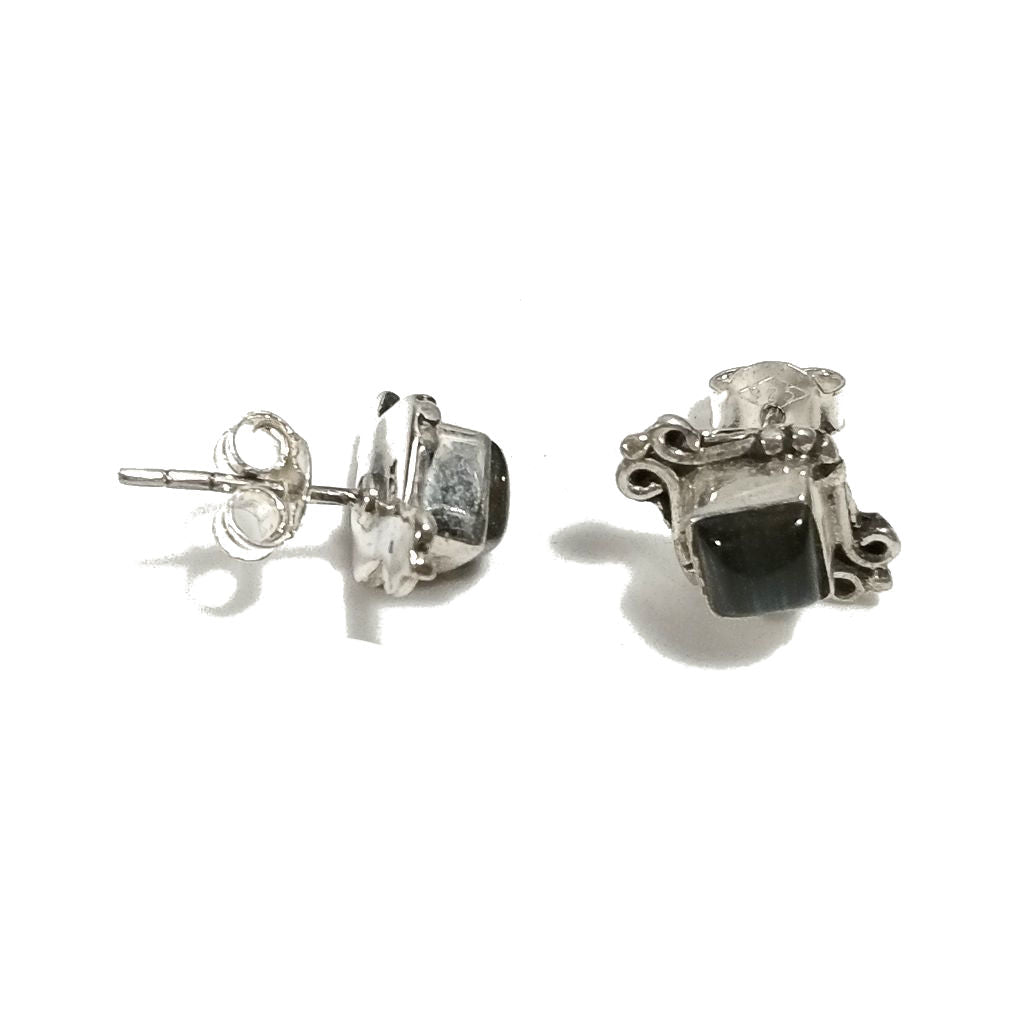 MINI Orecchini argento 925 - Labradorite | Gioielli argento piercing
