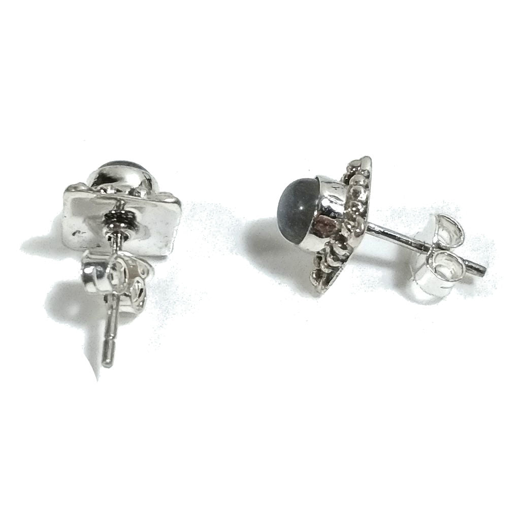 MINI Orecchini argento 925 - Labradorite | Gioielli argento piercing
