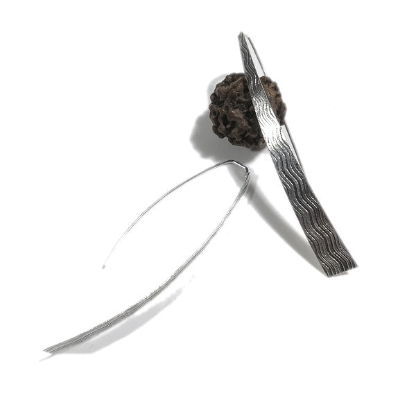 ORECCHINI lunghi in argento 925 - ONDA