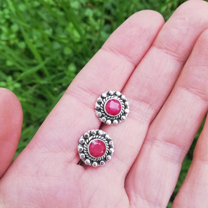 ORECCHINI MANJU in argento 925 con pietra | Orecchini argento