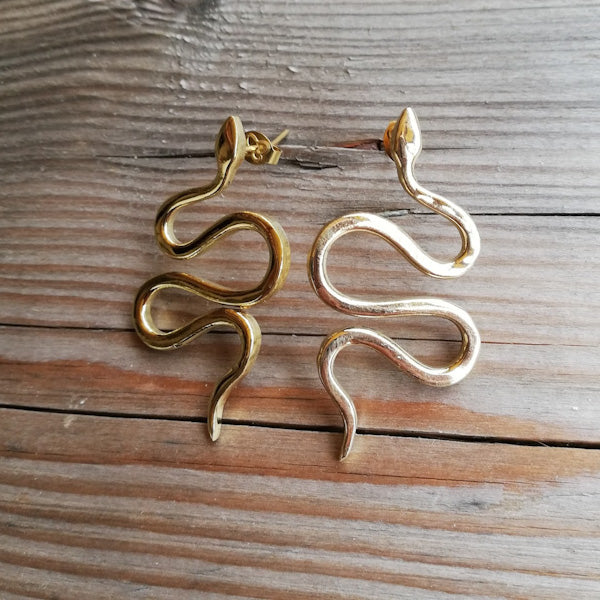 ORECCHINI etnici BIMALA in ottone senza pietra | ORECCHINI etnici in ottone | ilmondodiwit.com